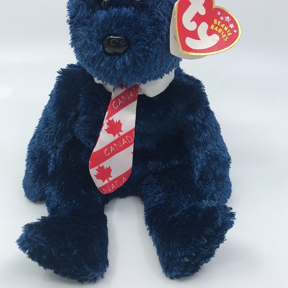 TY Beanie Baby Plush Pops Canadian Tie Version 8.5 inches - Picture 3 of 8